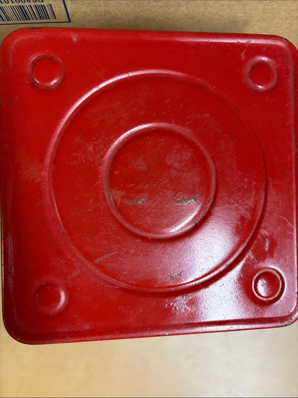 Vintage AMERICAN FAMILY SCALE White & Red KITCHEN SCALE up to 25 LBS - Picture 4 of 9